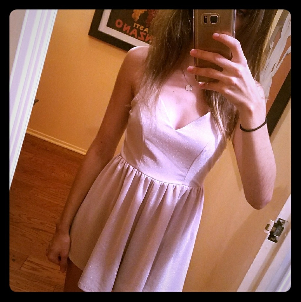 Blush Open Back Romper