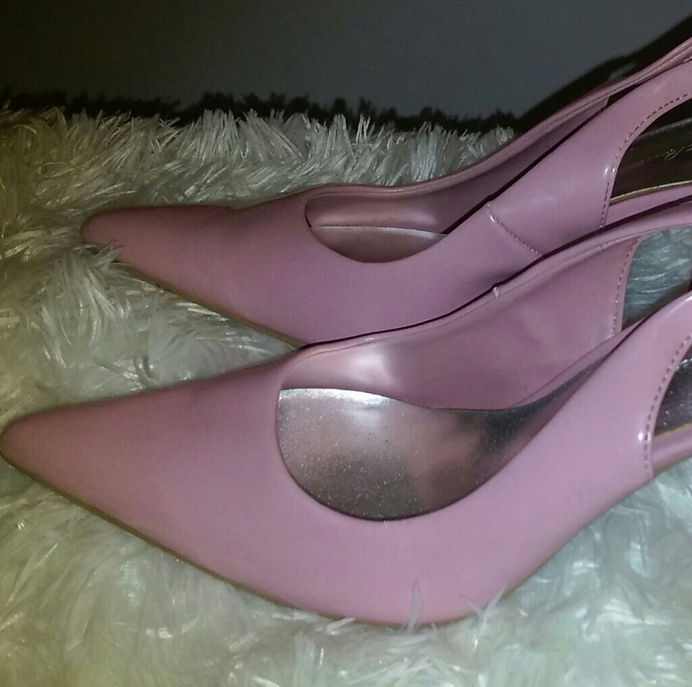 Charlotte Russe Patent Pink Slingbacks