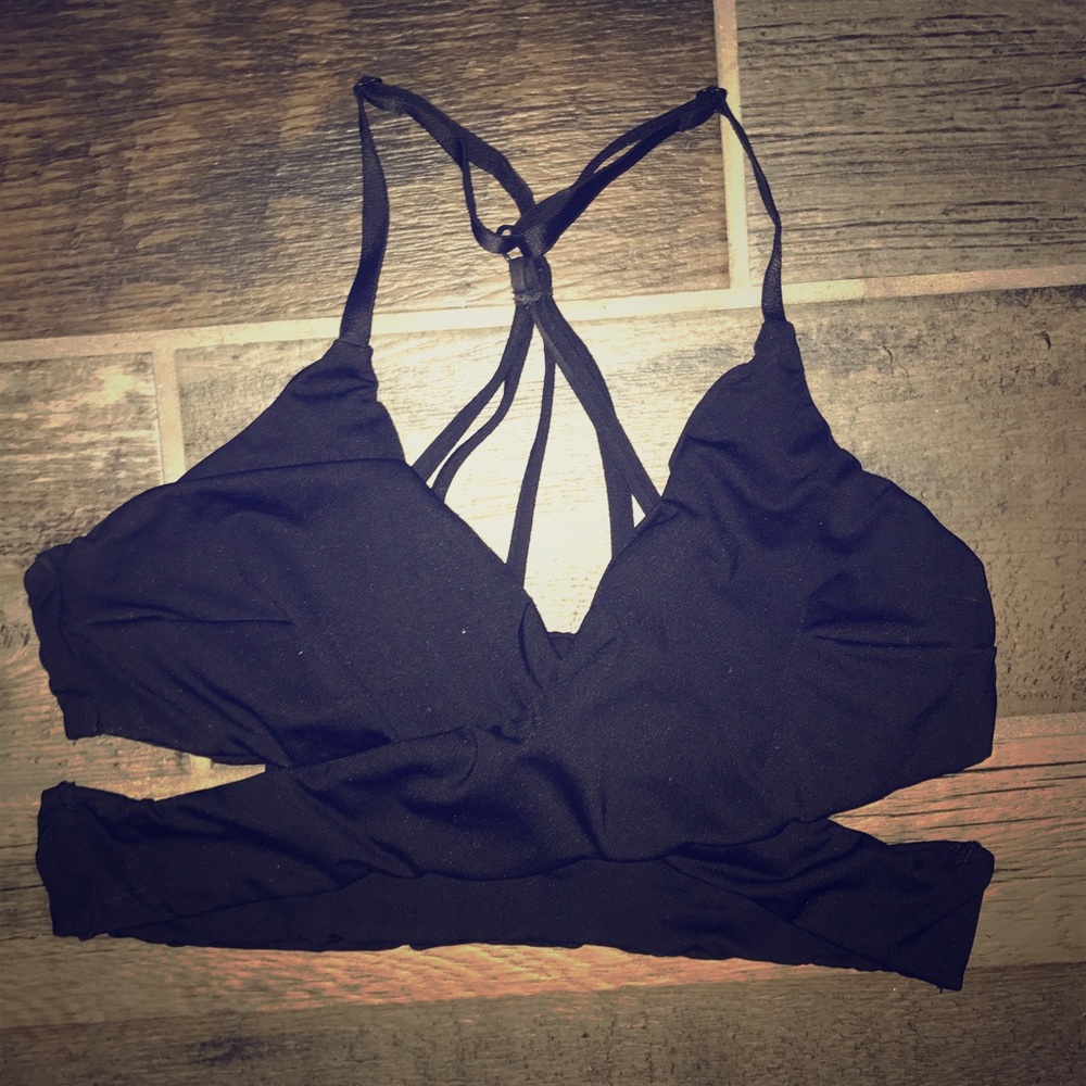 VS PINK cafe back sports bra size M