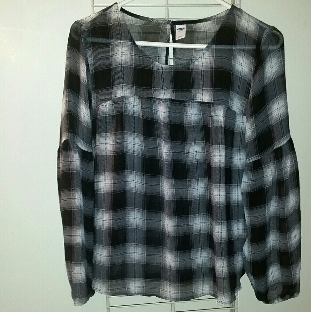 Sheer Long Sleeved Top/Blouse