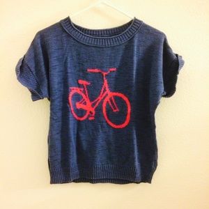 Sweater Shirt with Bicycle Design