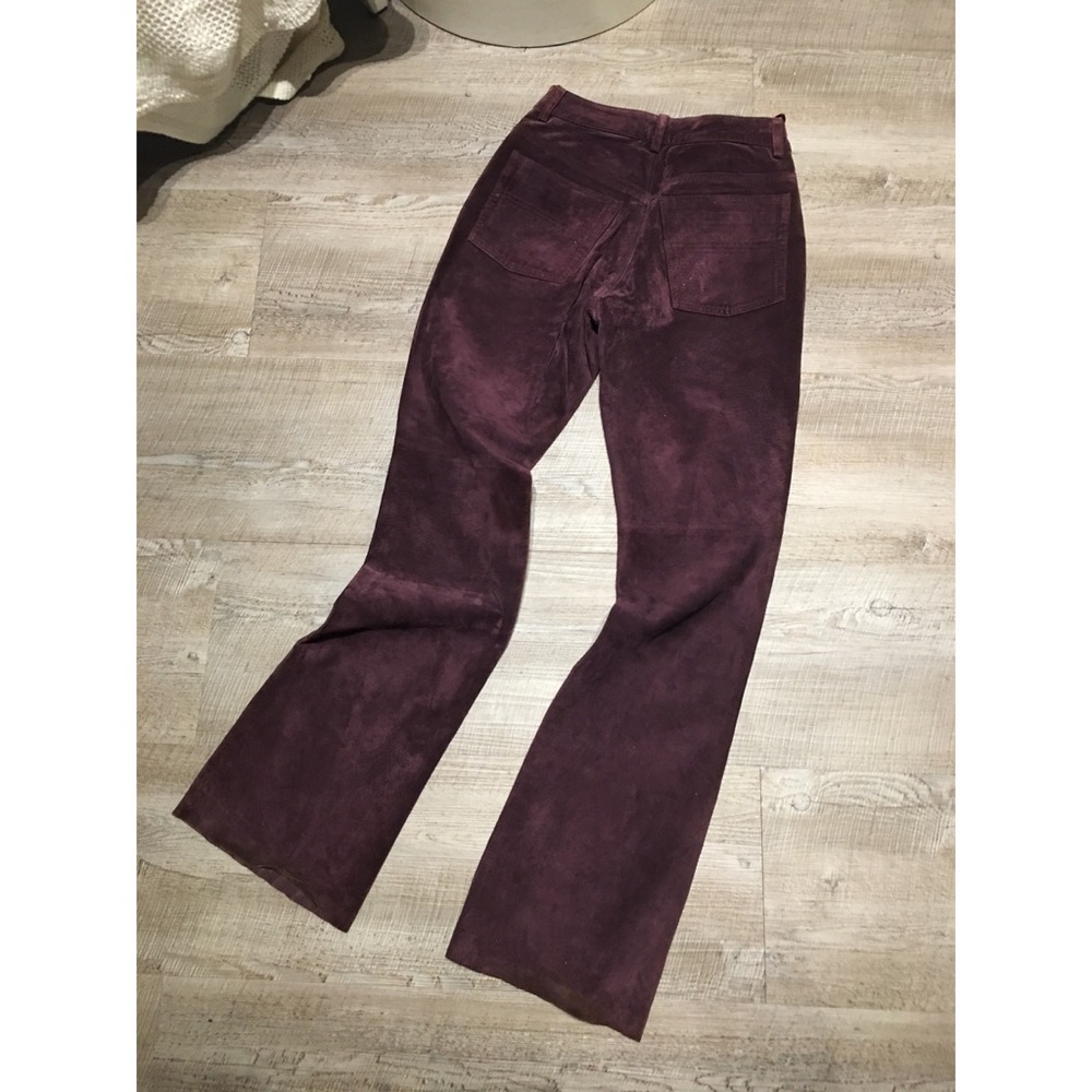 VTG Purple Suede Leather Festival Coachella pants