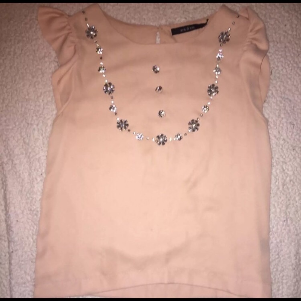 Peach blouse