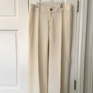 Winter white Banana Republic Wool Trousers