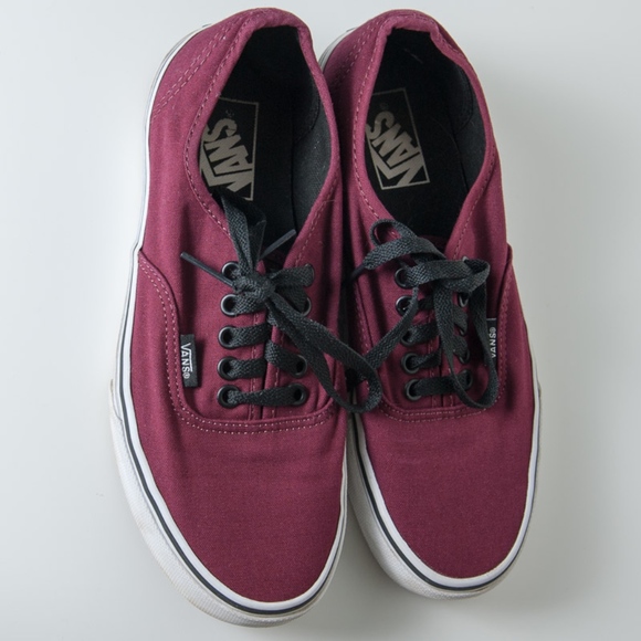 Vans Shoes - Vans Tennis Shoes Maroon Mens 7 / Womens 8.5
