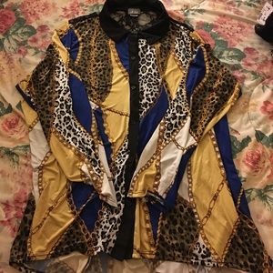 Long sleeve oversized vintage button down shirt