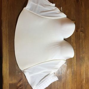 Formal bra, low back bustier.