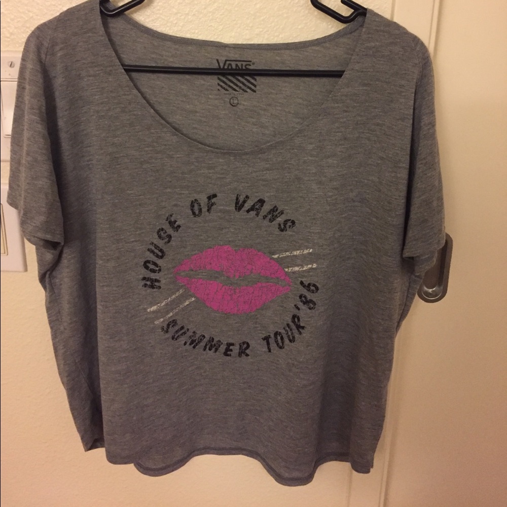 VANS Scoop Neck Grey Tee