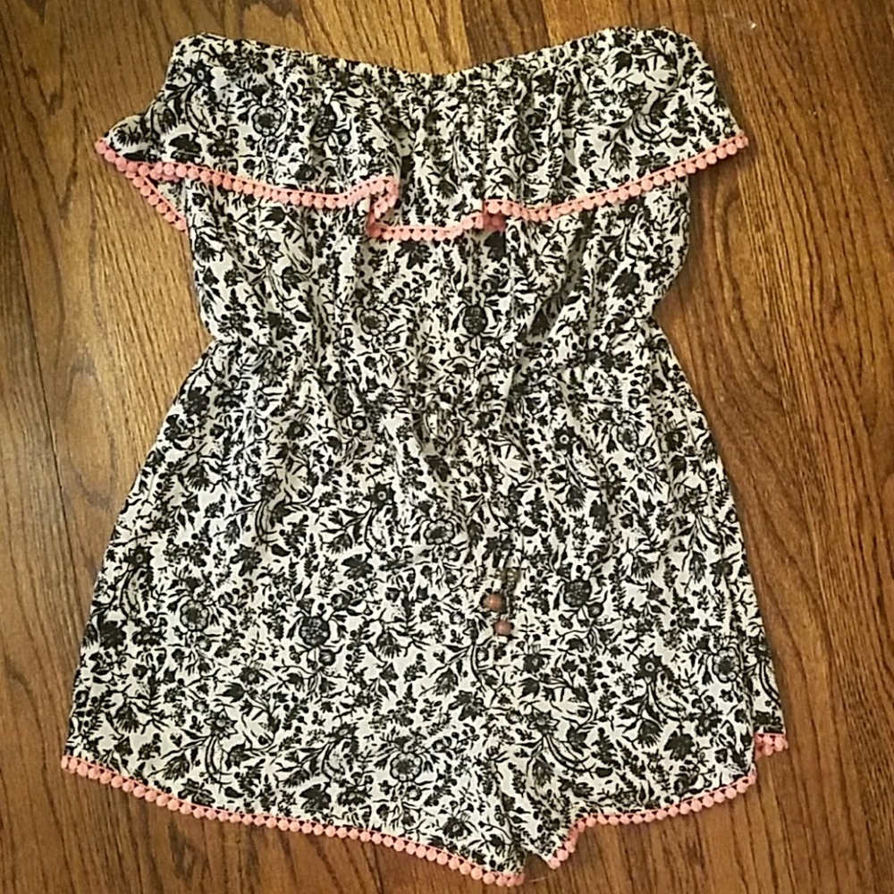 Black and white Romper