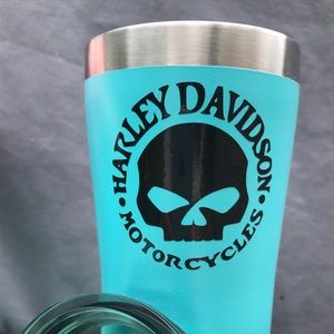 TEAL Harley Davidson Willy G 20oz Travel Mug