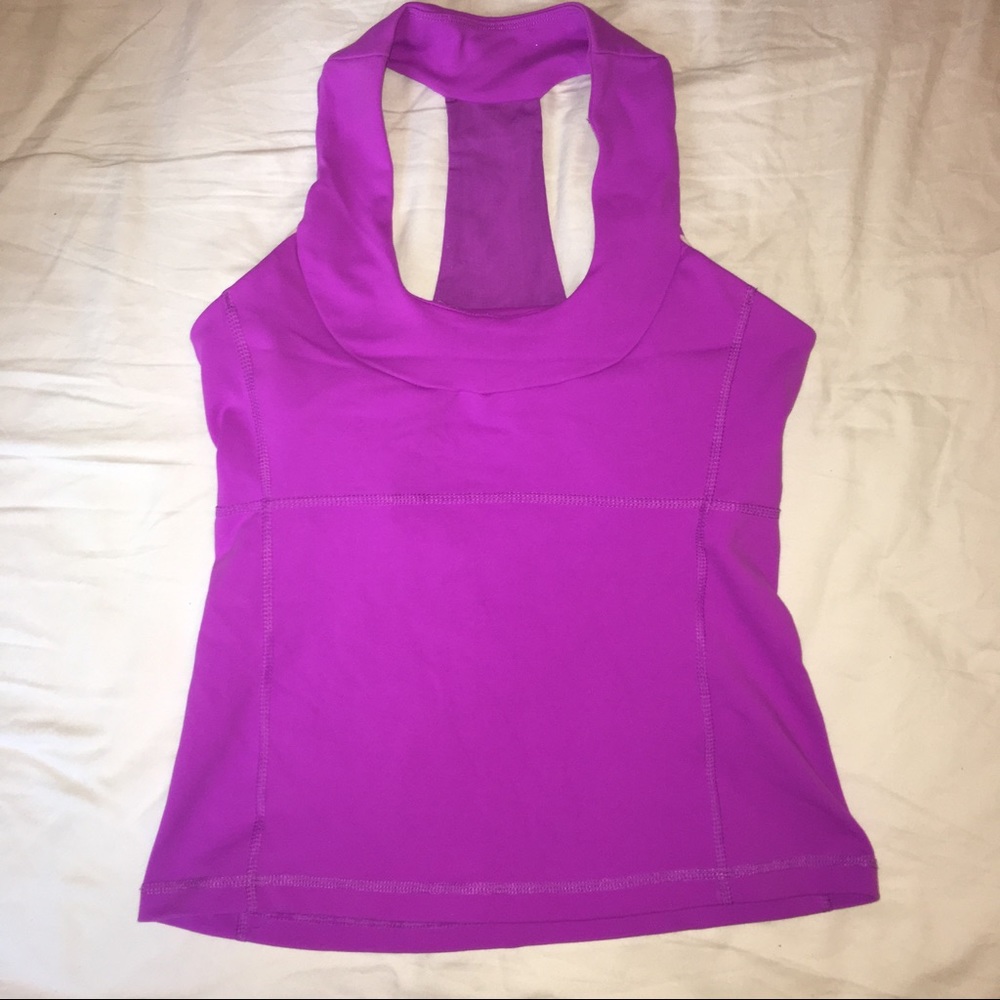 Bright purple lululemon tank
