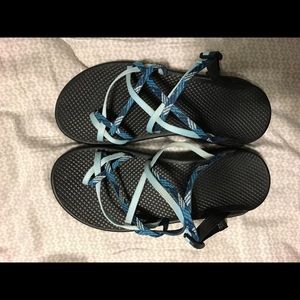 Blue chacos! Size 8
