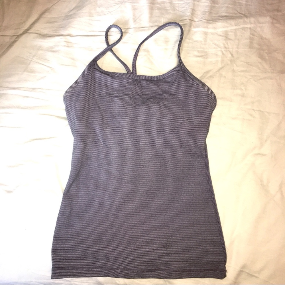 Lululemon purple striped cami tank