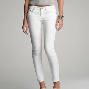 Jcrew toothpick white jeans