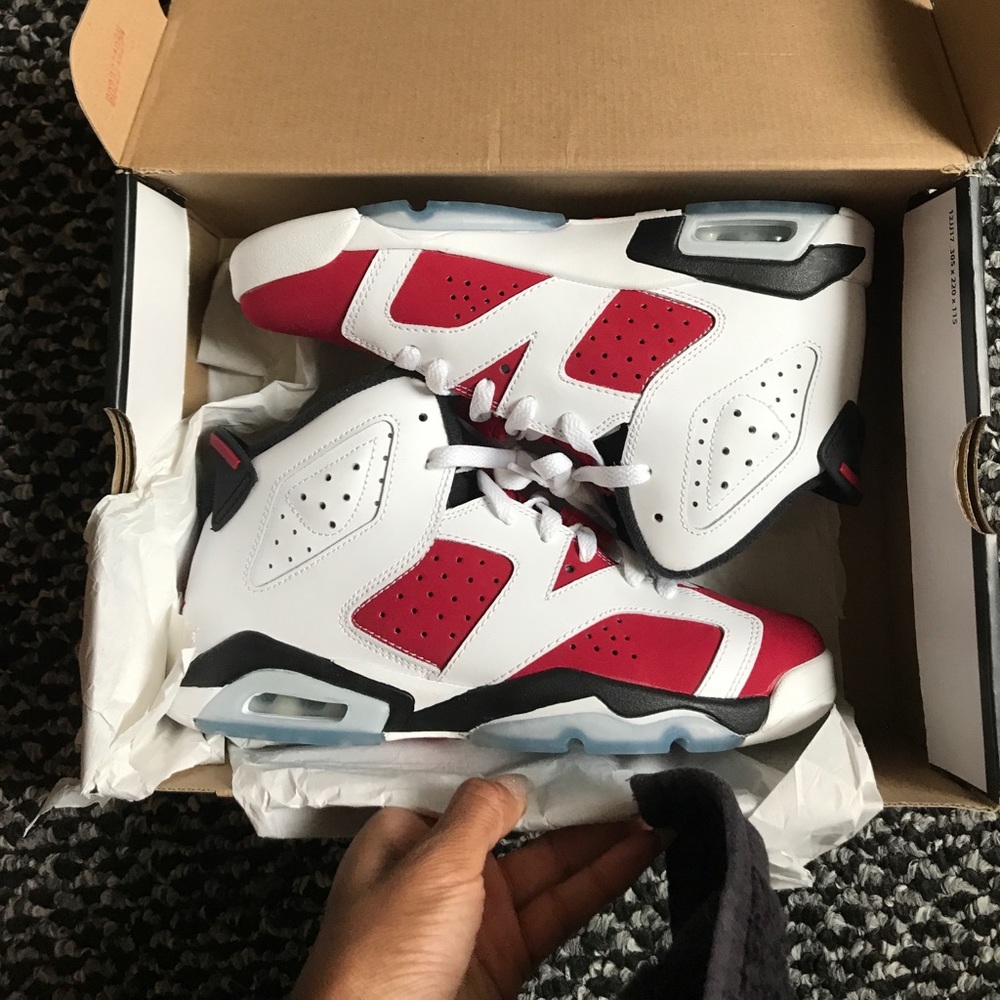 AIR JORDAN 6 RETRO BG (GS) "CARMINE"