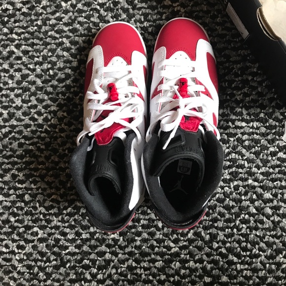 AIR JORDAN 6 RETRO BG (GS) "CARMINE" - Picture 3 of 7