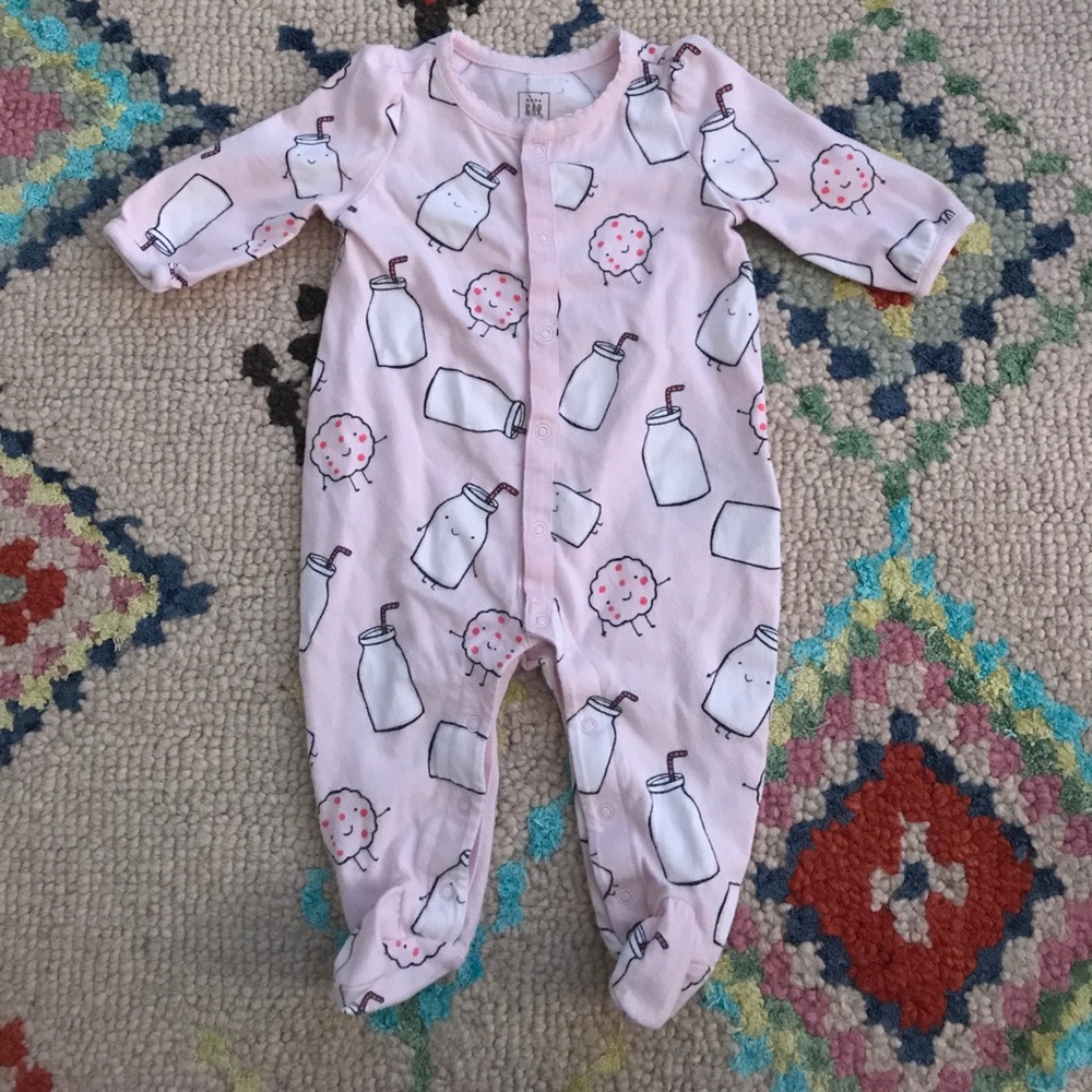 EUC Baby Gap Organic Button PJs