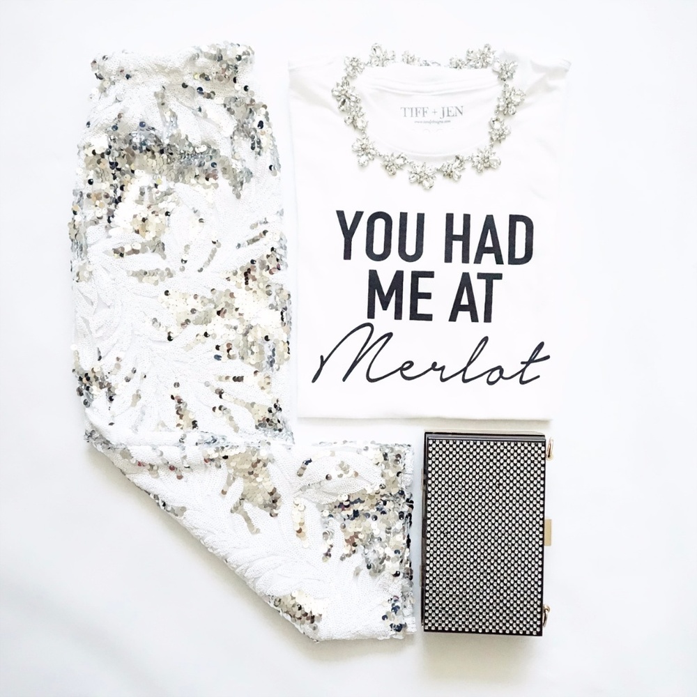 You Had Me At Merlot Statement Tee - Picture 2 of 2