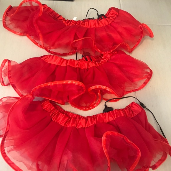 Red LED Light Up Tutu - Picture 2 of 4