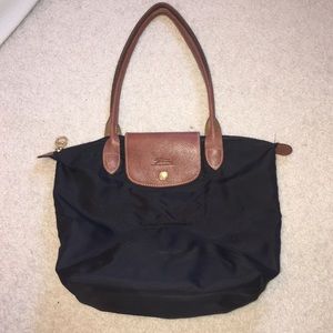 Black Longchamp Le Pliage Small Tote