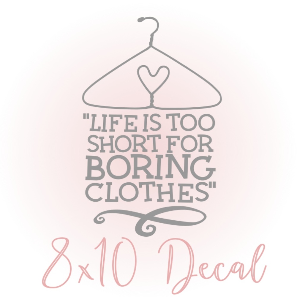LIFE IS SHORT / Decal Decor