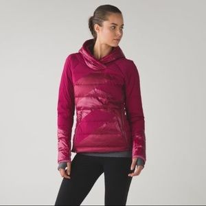 Lululemon Down Right Cozy Pullover, Berry Rumble 8