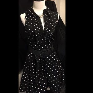 Black and White Polka Dot Dress