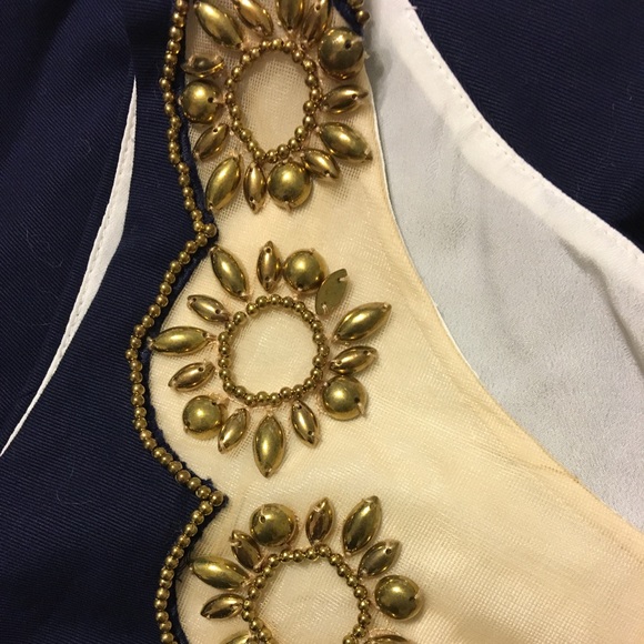 SOLD ❤️Lilly Pulitzer Gold Beaded Wythe Dress - Picture 3 of 4