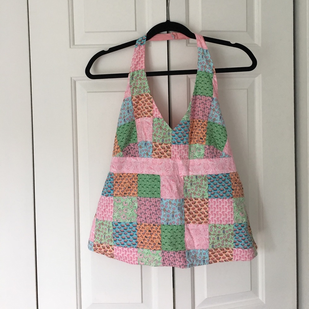 Vineyard Vines Patchwork Halter top