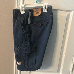 NWT blue cargo shorts