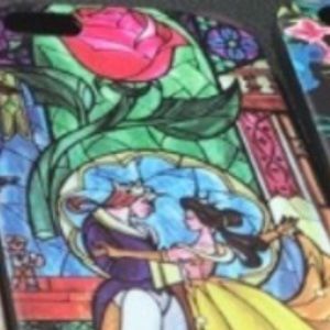 Beauty and the beast stain glass iPhone 6 case