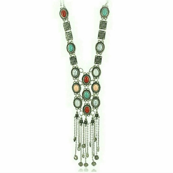 1 LEFT!!! 5-star rated Boho Retro Stone Necklace - Picture 3 of 5