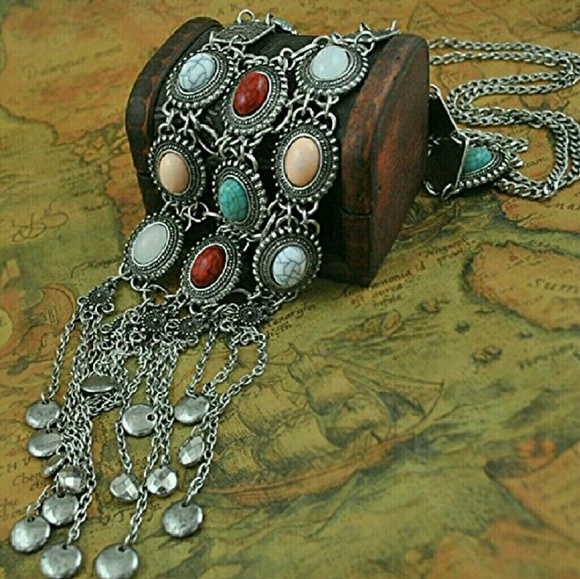 1 LEFT!!! 5-star rated Boho Retro Stone Necklace - Picture 4 of 5