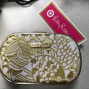 Lilly Pulitzer for target gold embroidered clutch