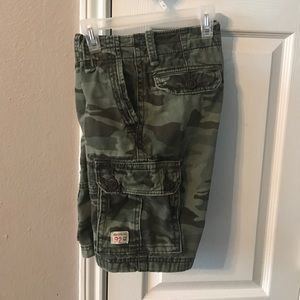 Camo cargo shorts