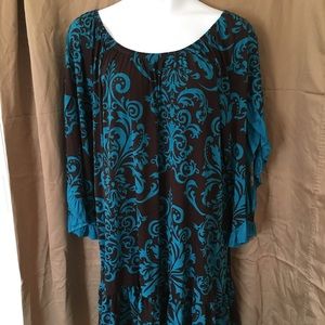 Brown and Teal Swirls