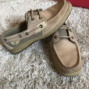 Sperry Top-Sider boat shoes tan color
