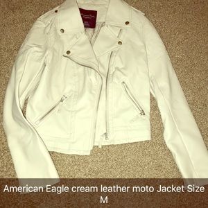 American Eagle moto leather moto jacket