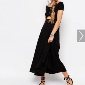 Free People off the shoulder black dress