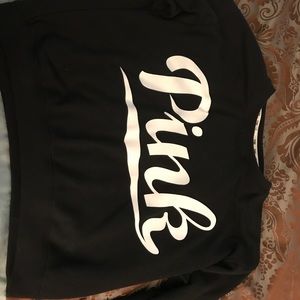 Pink Victoria secret cropped sweat shirt  Large