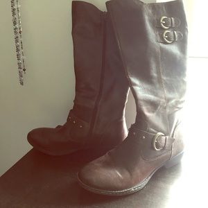 BOC calf boots Brown Faux Leather