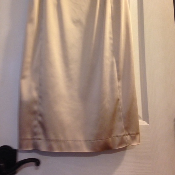 Calvin Klein Gold Satin Evening Dress - Picture 3 of 8