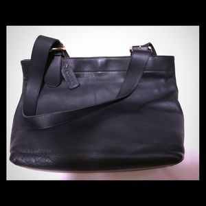 Authentic Coach Navy Blue Tote