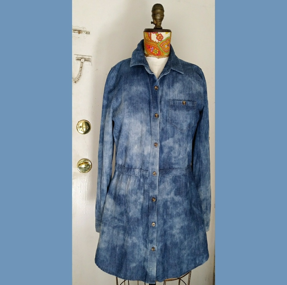 Denim Botton Up Dress