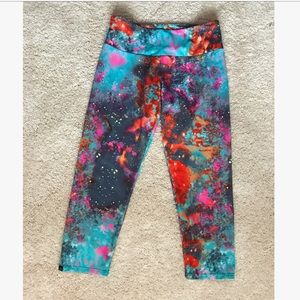 Multicolored cropped leggings