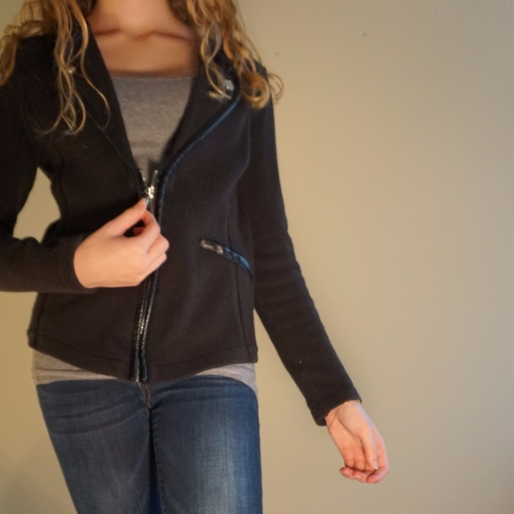 White House Black Market Jackets & Blazers - White House Black Market Black Sweater Jacket