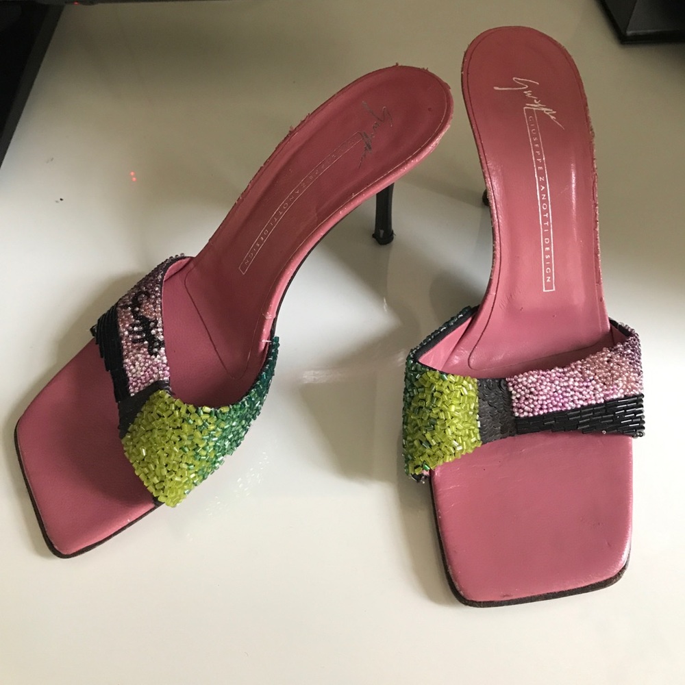 Giuseppe Zanotti Vintage Slip-on Pumps w/ Beading