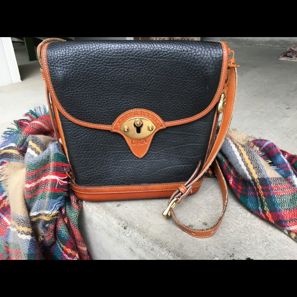 Dooney and Bourke Navy All Weather Leather Purse