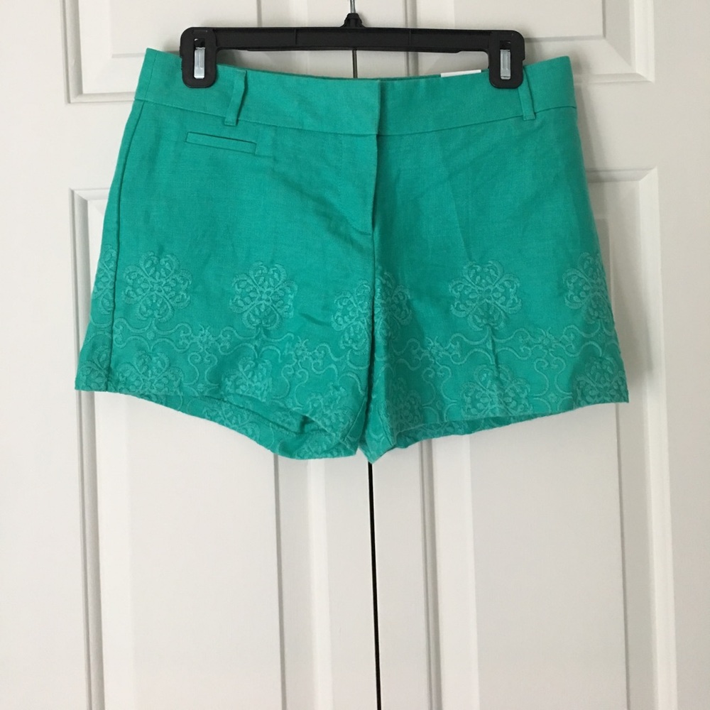Ann Taylor LOFT Embroidered Shorts