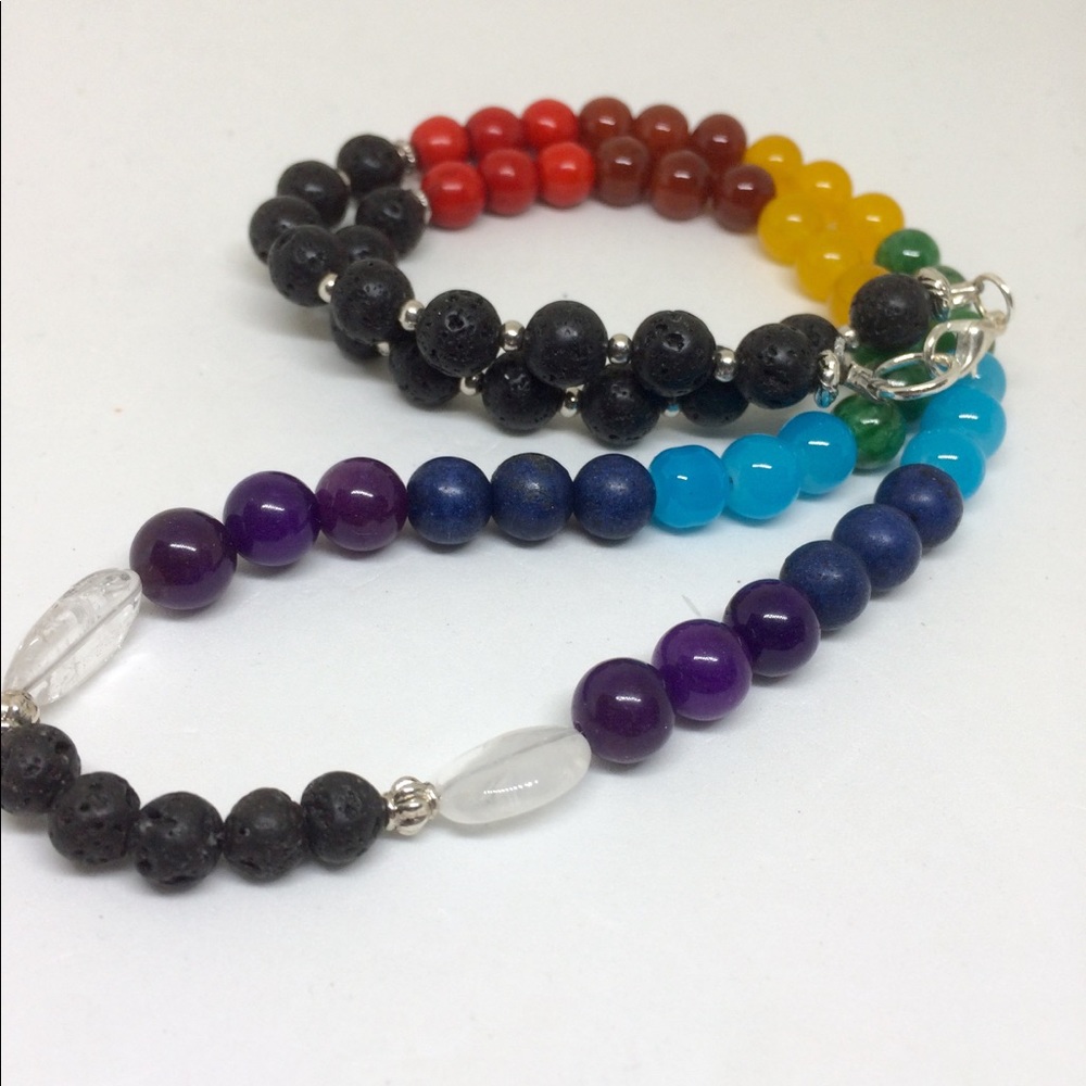 💥ESSENTIAL OIL CHAKRA NECKLACE 🕉💥 - Picture 1 of 7